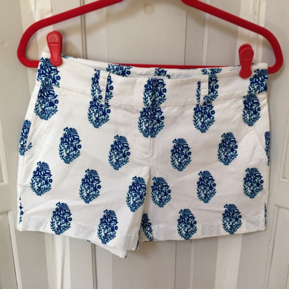 Vineyard Vines White & Blue Shell Fleur Shorts~ "Ocean Reef" NWT - Picture 2 of 11